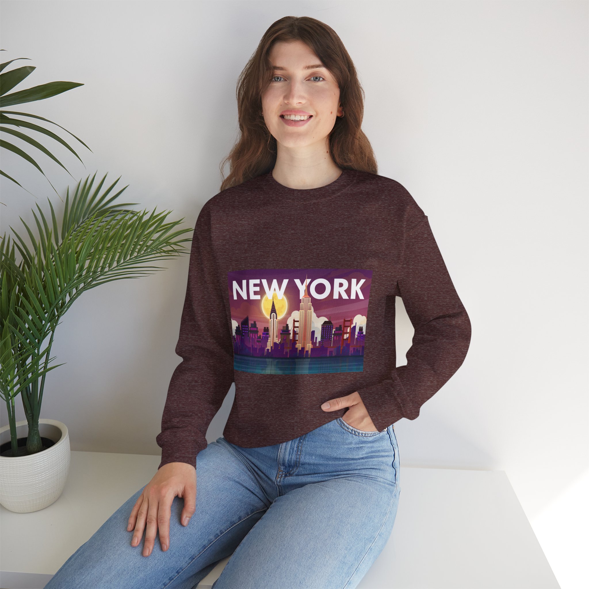 New York Skyline Crewneck Sweatshirt