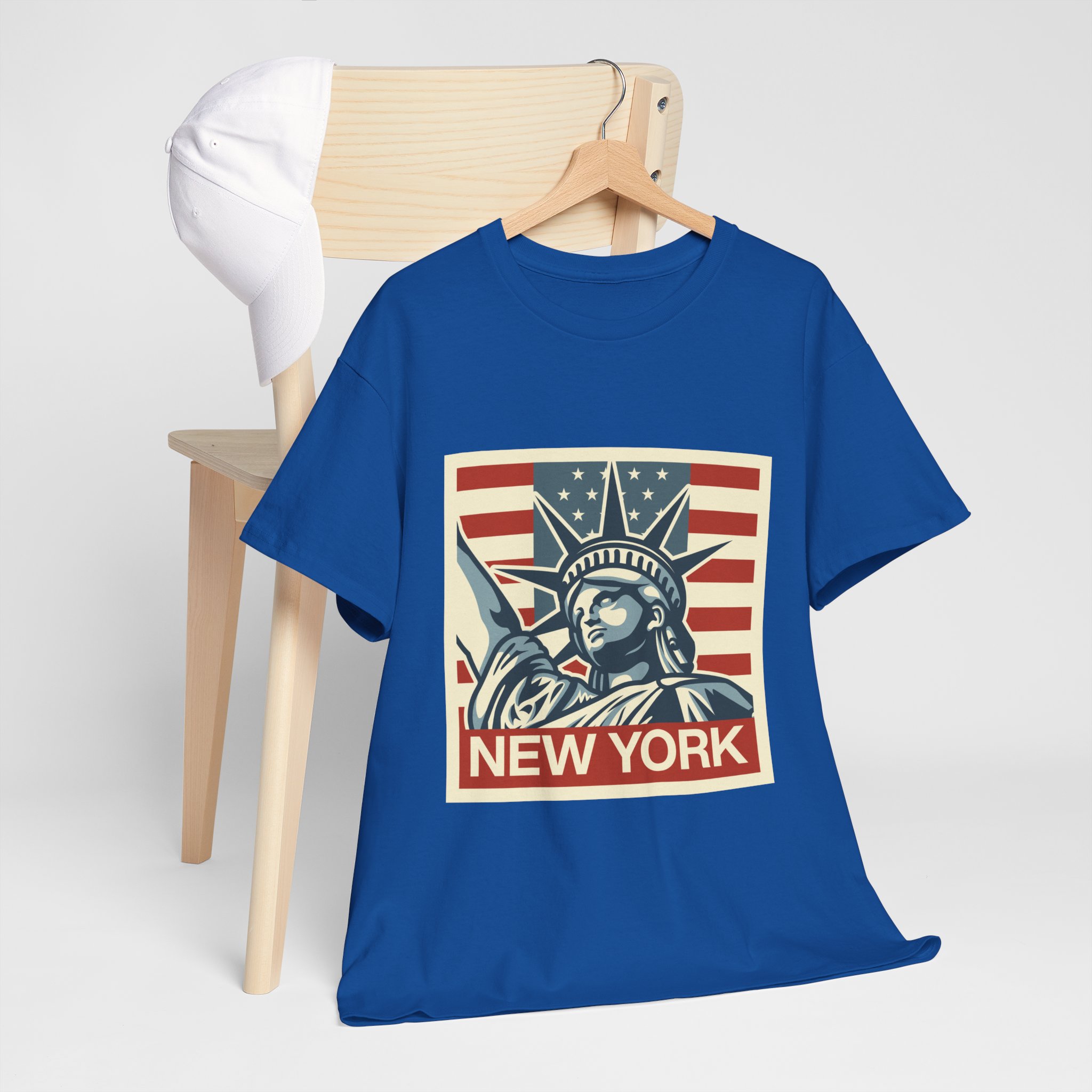 New York Liberty Graphic Tee | Vintage Style Shirt for Tourists, Memorial Day, Independence Day, Gifts, USA Pride