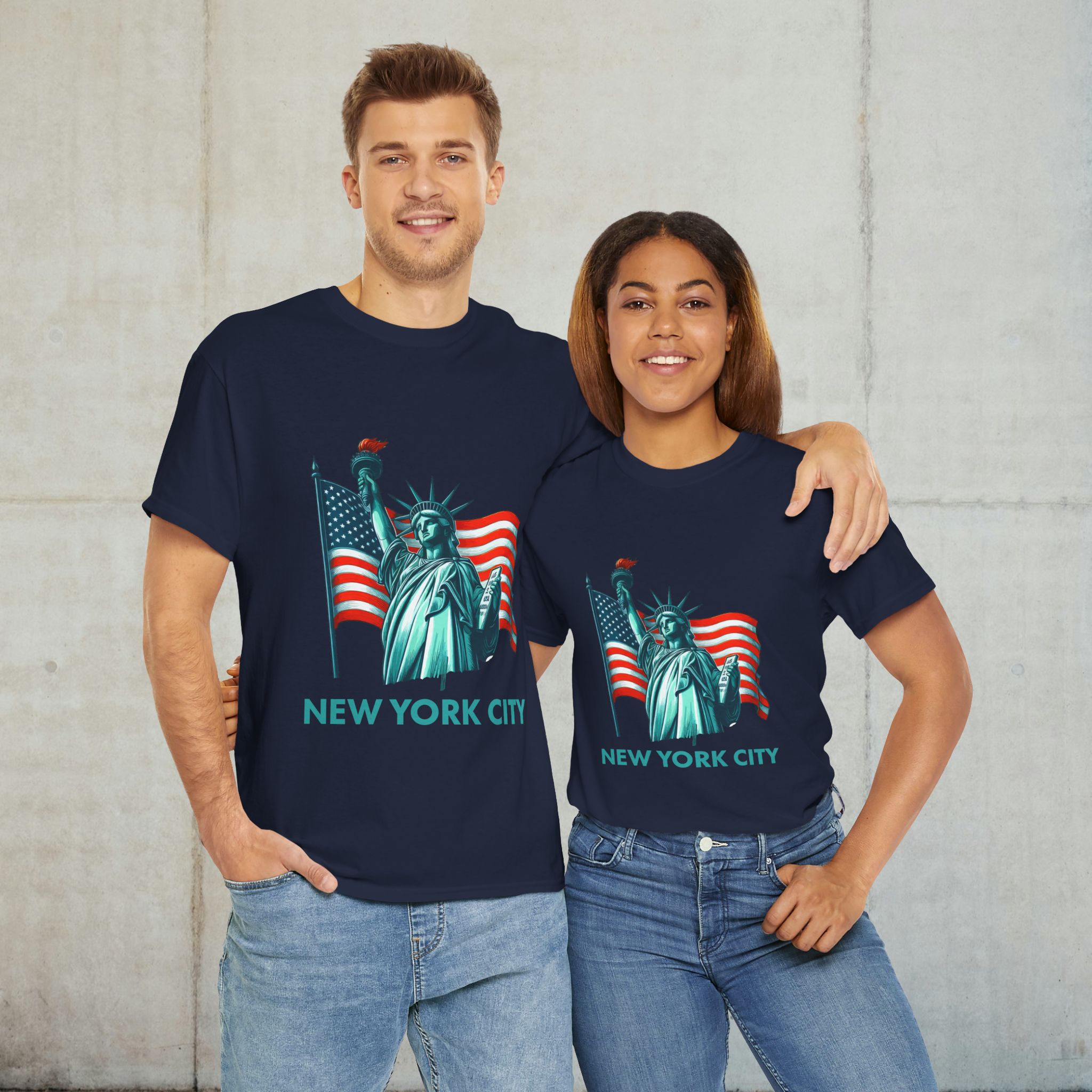 NYC Liberty Graphic Tee, Unisex Cotton T-Shirt