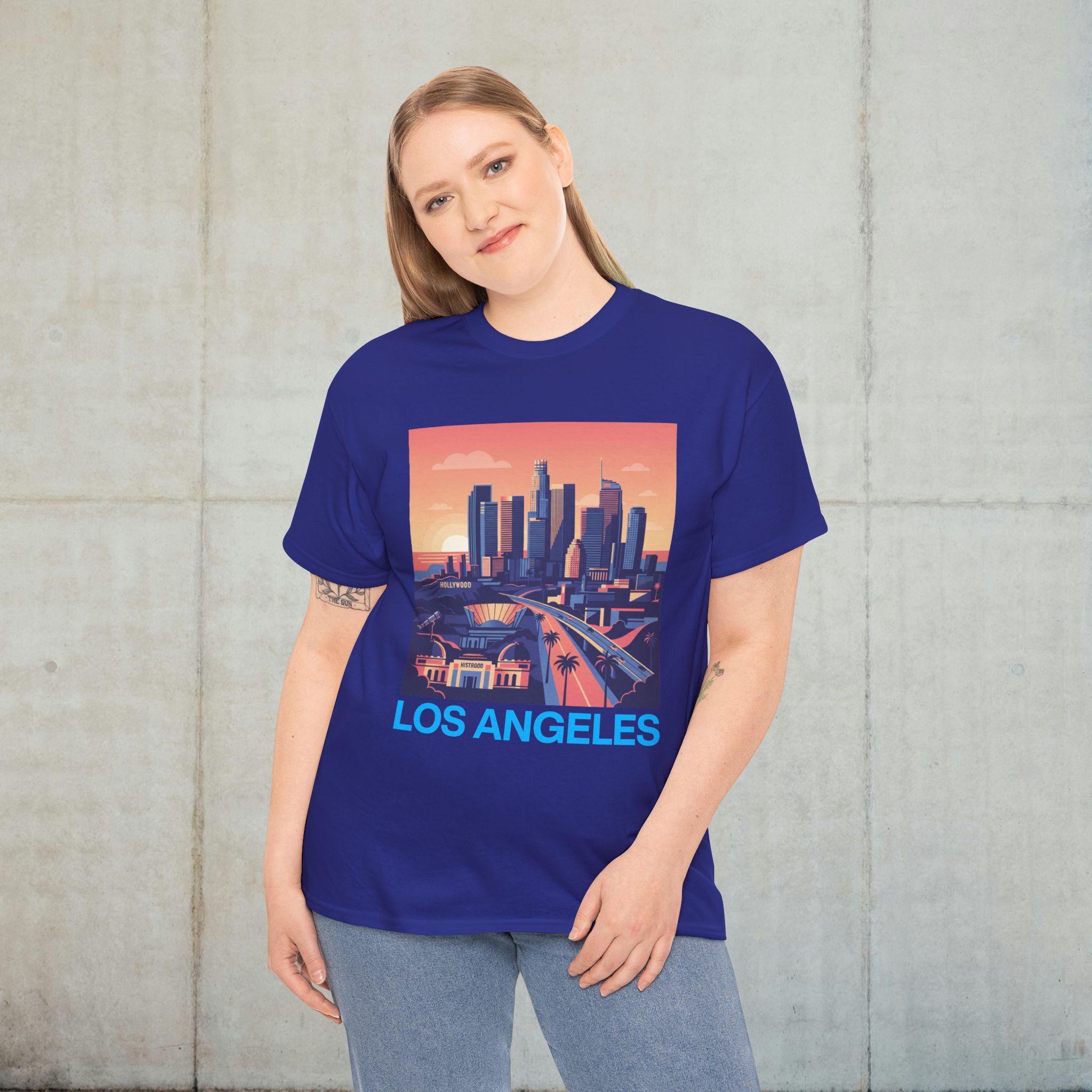 Los Angeles Sunset Unisex Cotton Tee